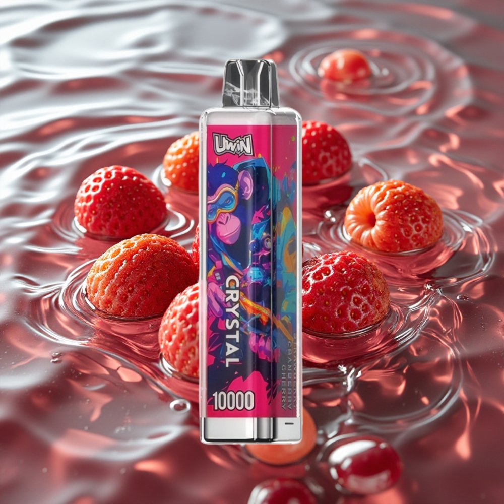 UWIN Crystal 10000 Puffs 18ml RGB Lights Strawberry Cranberry Cherry