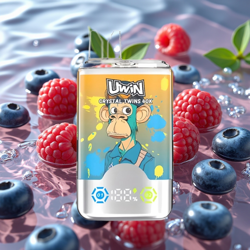 UWIN Crystal Twins Dual Flavor 40000 Puffs 32ml