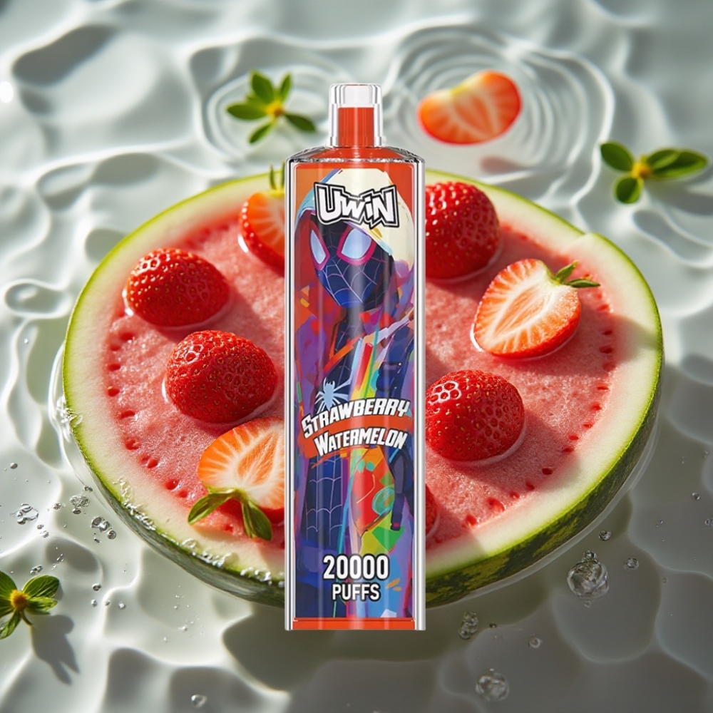Uwin Shisha Crystal 20000 Puffs 22ml Mesh Coil Strawberry Watermelon