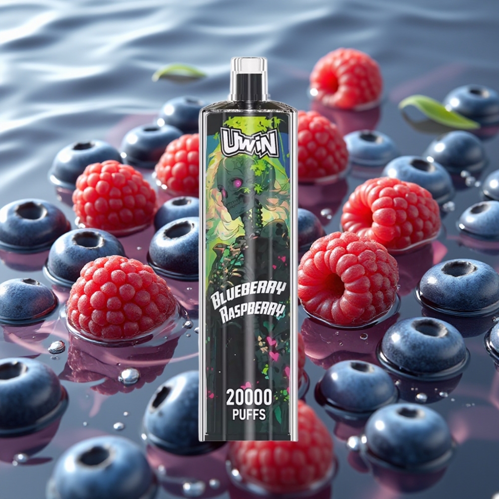 Uwin Shisha Hookah Crystal 20000 Puffs 22ml Mesh Coil Blueberry Raspberry