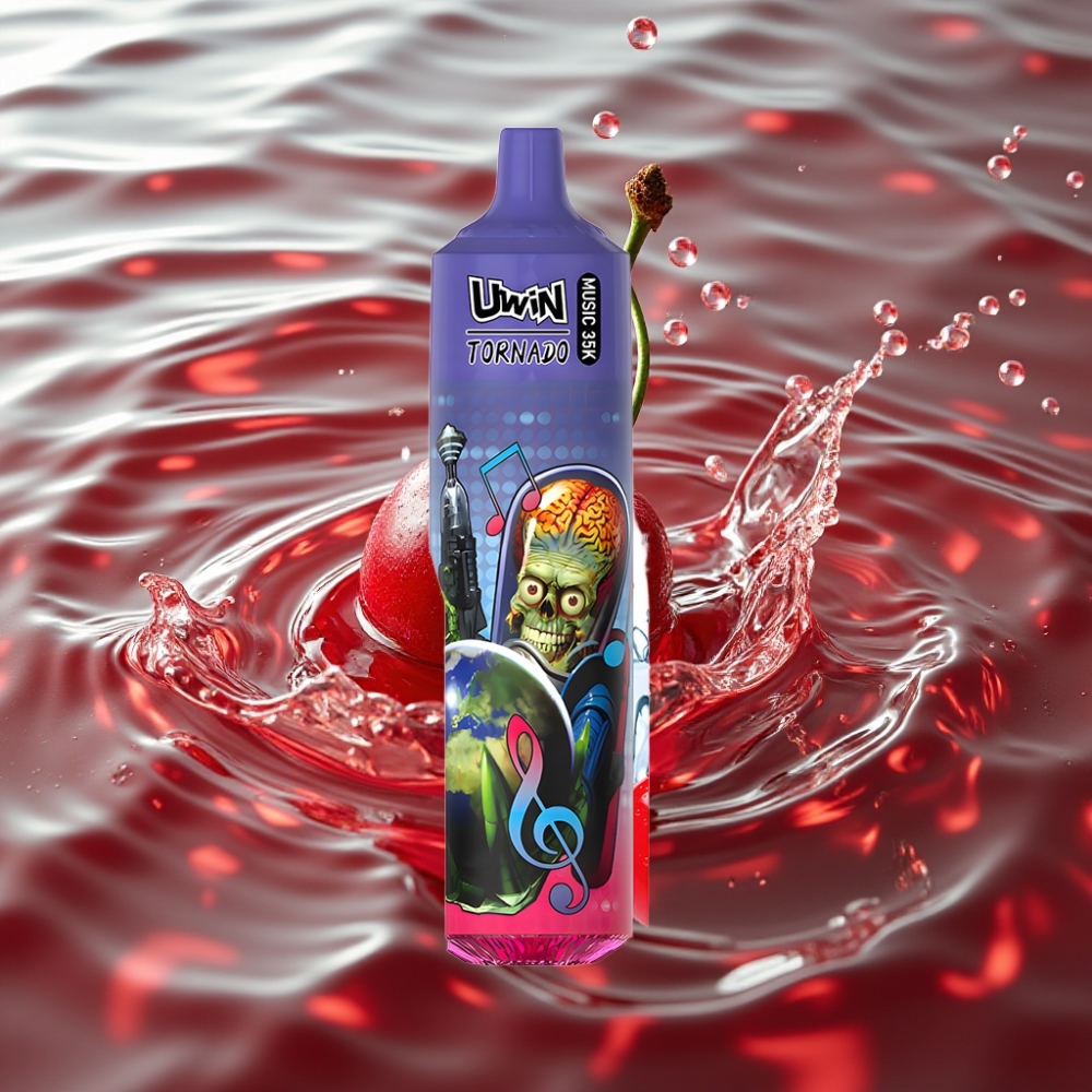 Uwin Tornado 35K Music Disposable Vape with 600mAh Battery & Type-C Charging Cherry Cola