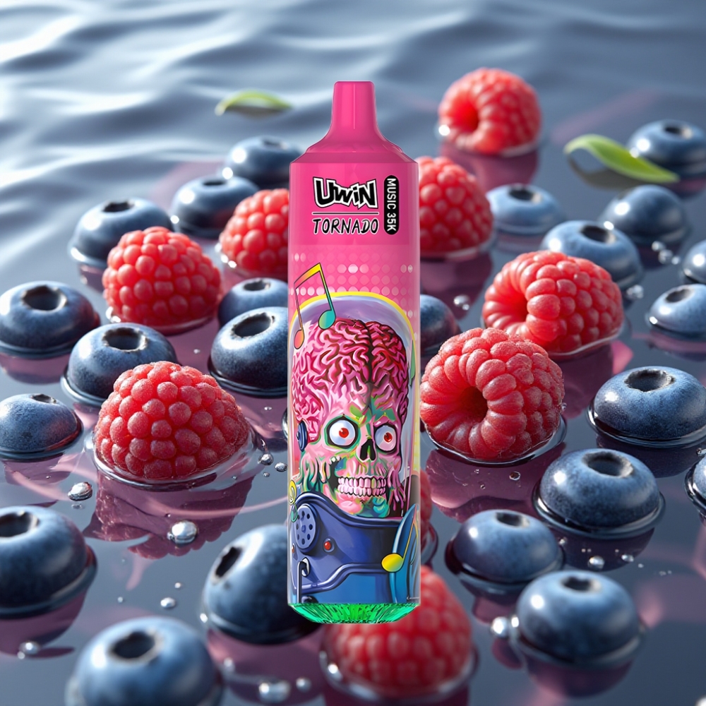 Uwin Tornado 35K Rechargeable Type-C Disposable Vape Blueberry Raspberry