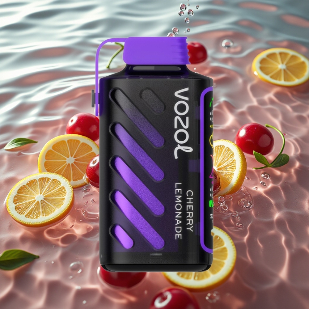 VOZOL Gear Power 20000 Puffs with Dual Mesh Coil & Full Screen Display Cherry Lemonade