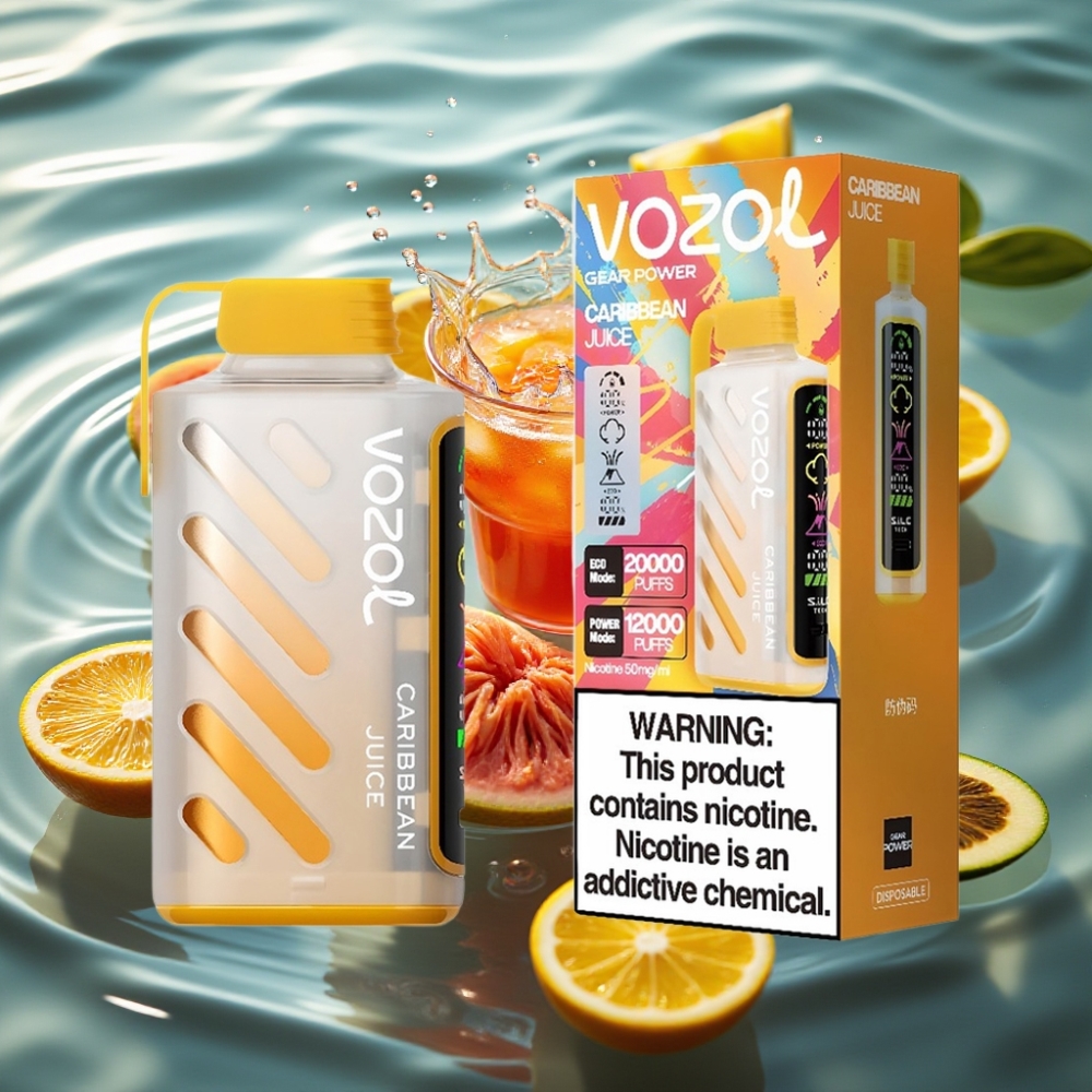 VOZOL Gear Power Dual Mesh Coil 20000 Puffs Caribbean Juice