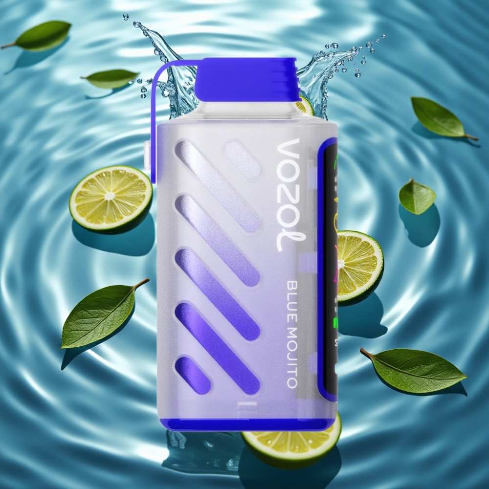 VOZOL Gear Power S.i.L.C. Tech 20000 Puffs Dual Mesh Coil Blue Mojito