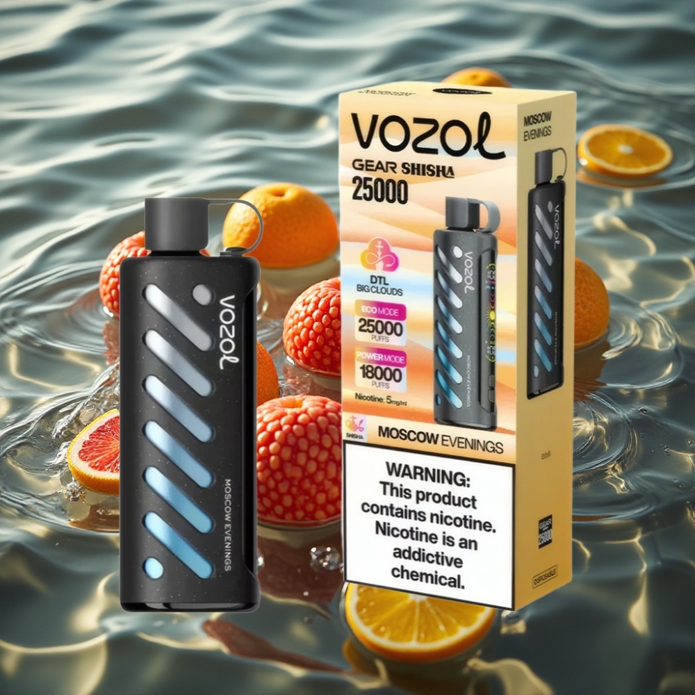 VOZOL Gear Shisha 25000 Puffs | 30 Flavors | Dual Mesh Dual Modes Moscow Evenings