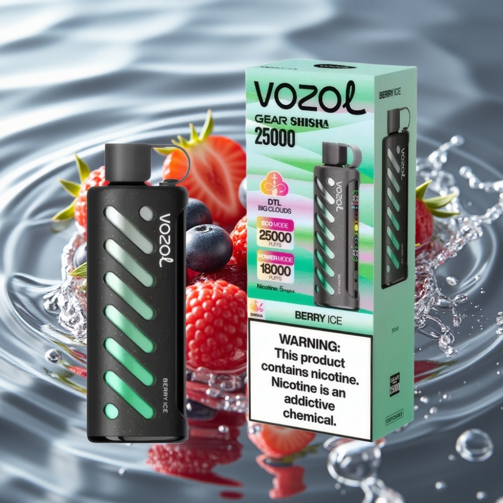 VOZOL Gear Shisha 25000 Puffs 30 Flavors Dual Mesh Modes