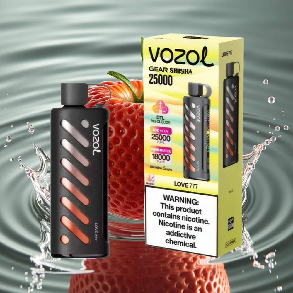 VOZOL Gear Shisha 25000 Puffs with 30 Flavors & Dual Mesh Modes