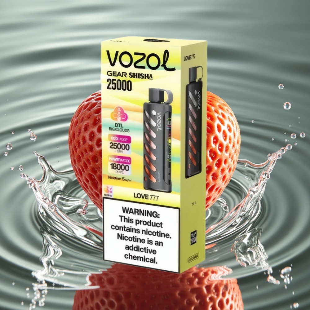 VOZOL Gear Shisha 25000 Puffs with 30 Flavors & Dual Mesh Modes