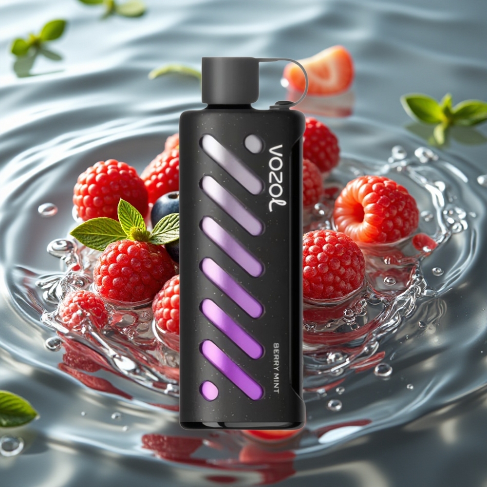 VOZOL Gear Shisha 25000 Puffs with 30 Flavors & S.i.L.C Tech Berry Mint