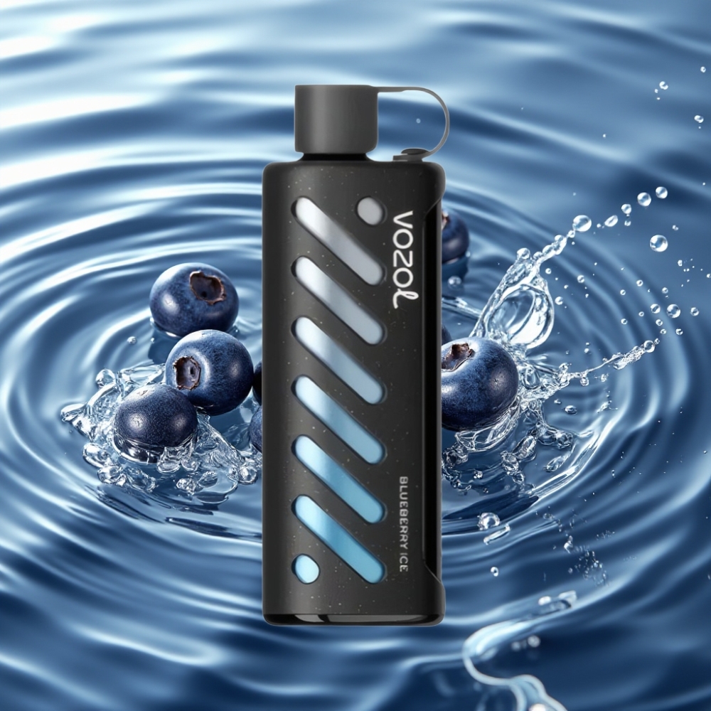 VOZOL Gear Shisha 25000 Puffs with 30 Flavors & S.i.L.C Tech Blueberry Ice