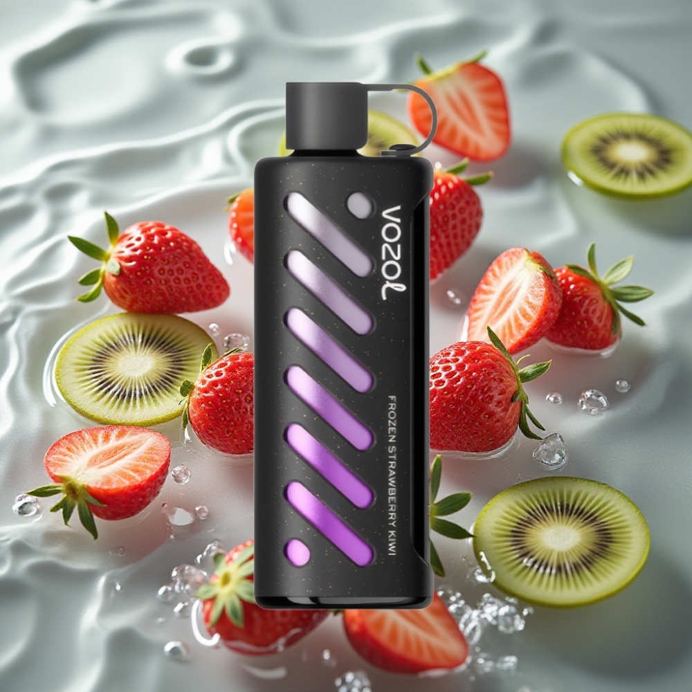 VOZOL Gear Shisha 25000 Puffs with 30 Flavors & S.i.L.C Tech Frozen Strawberry Kiwi