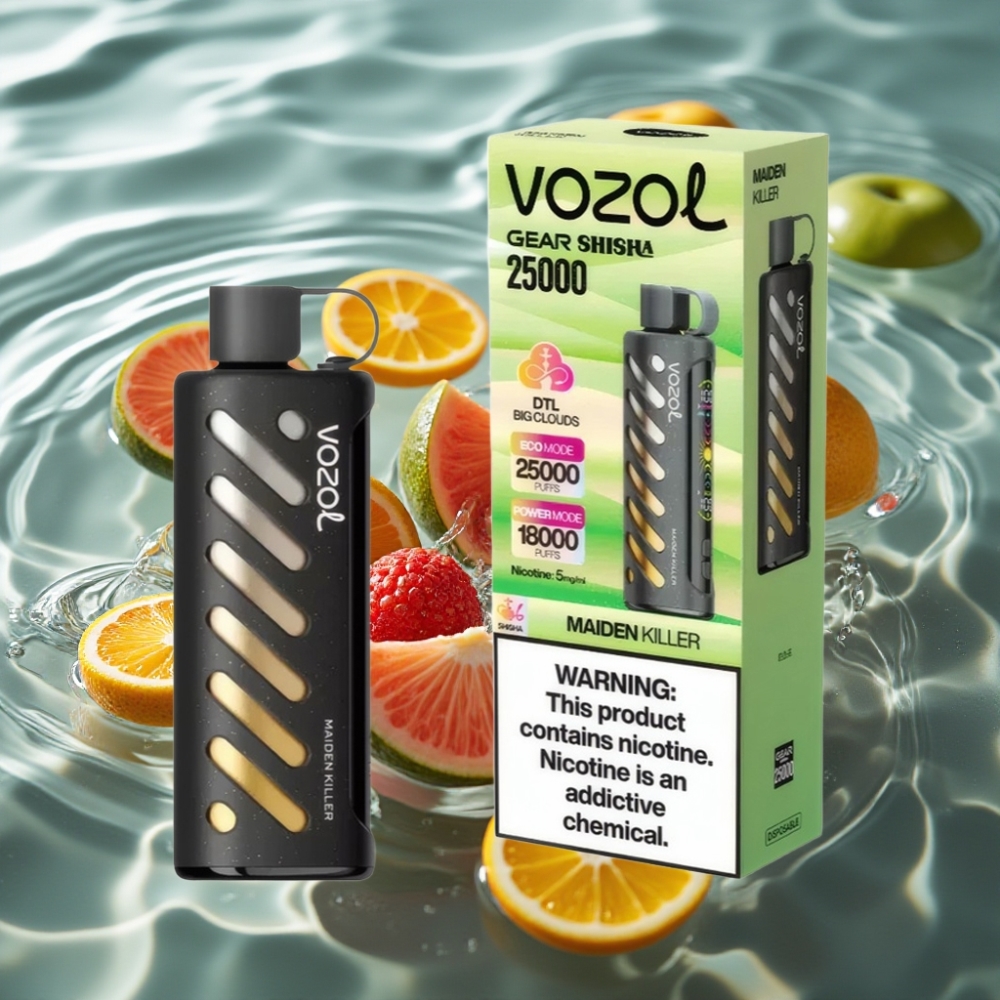VOZOL Gear Shisha 25000 Puffs with 30 Flavors & S.i.L.C Tech Maiden Killer