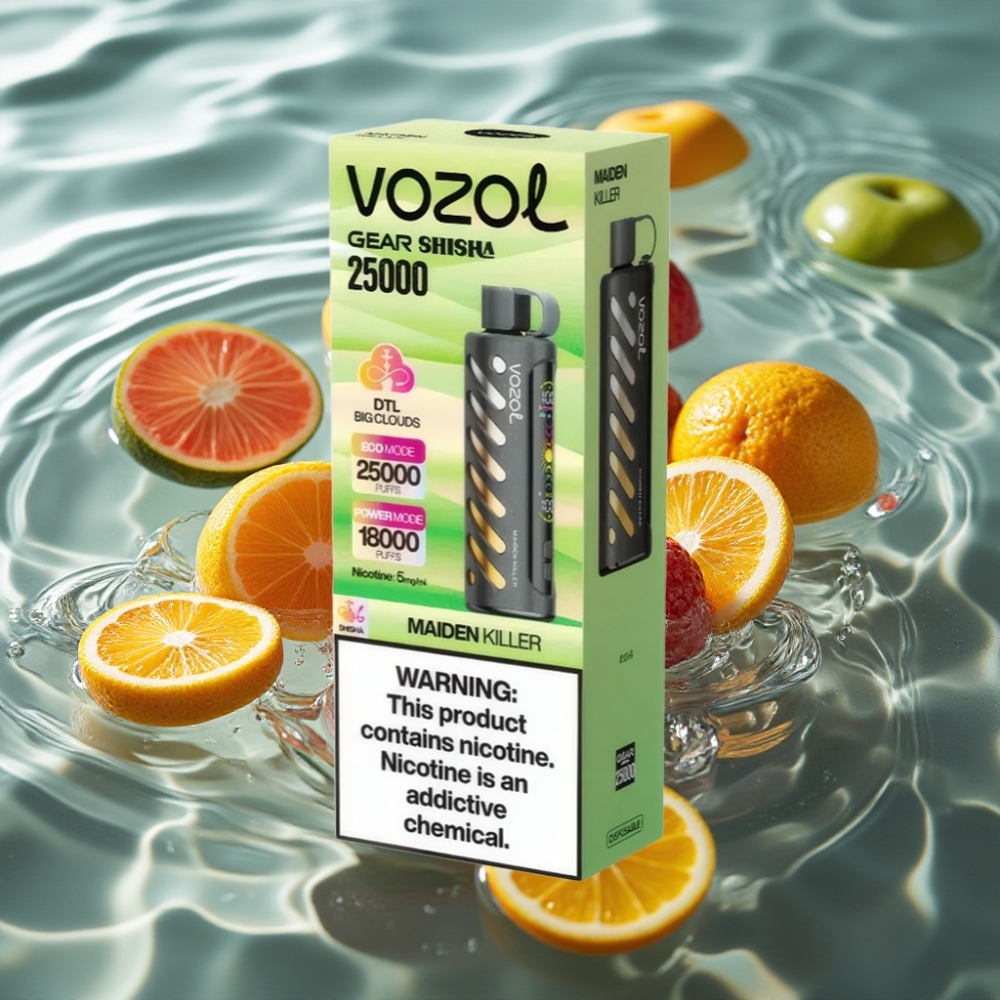 VOZOL Gear Shisha 25000 Puffs with 30 Flavors & S.i.L.C Tech Maiden Killer