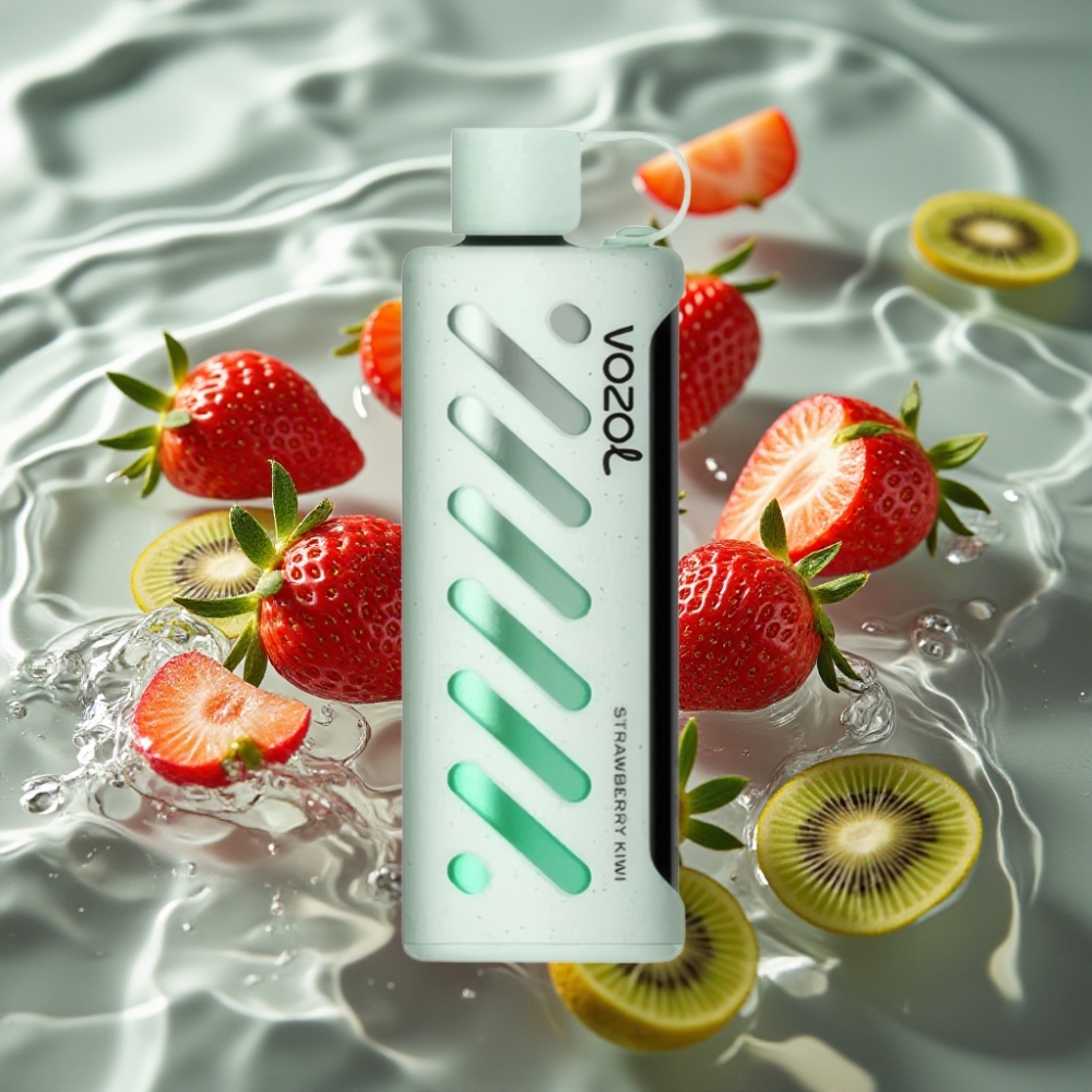 VOZOL Gear Shisha 25000 Puffs with 30 Flavors & S.i.L.C Tech Strawberry Kiwi