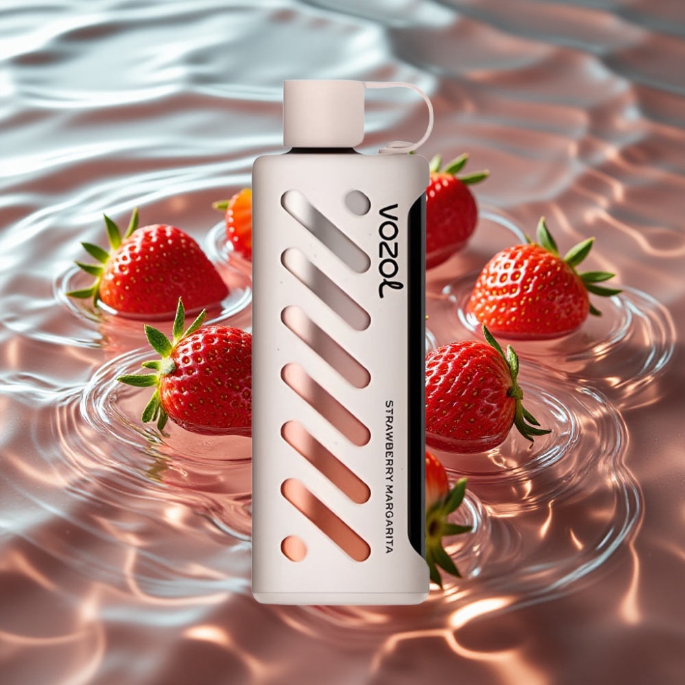 VOZOL Gear Shisha 25000 Puffs with 30 Flavors & S.i.L.C Tech Strawberry Margarita
