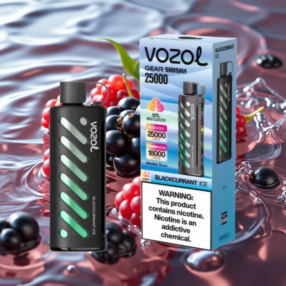 VOZOL Gear Shisha 30 Flavors 25000 Puffs S.i.L.C Tech Dual Mesh