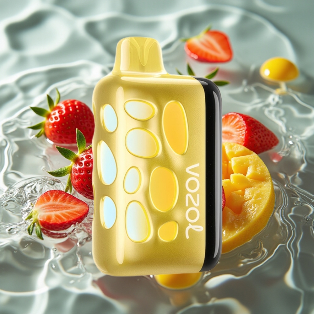 VOZOL RAVE 40000 270° Glow & Beat-Synced Party Mode Disposable Vape Strawberry Mango