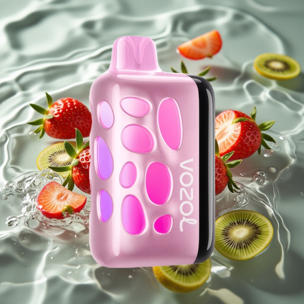 VOZOL RAVE 40000 270° Glow & Beat-Synced Party Vape Strawberry Kiwi