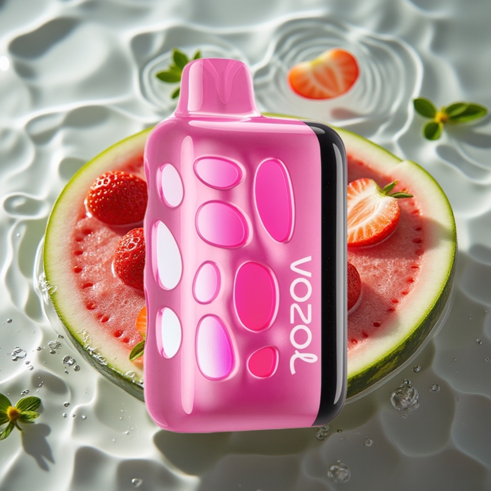 VOZOL RAVE 40000 270° Vibrant Glow 1000mAh Disposable Vape Strawberry Watermelon