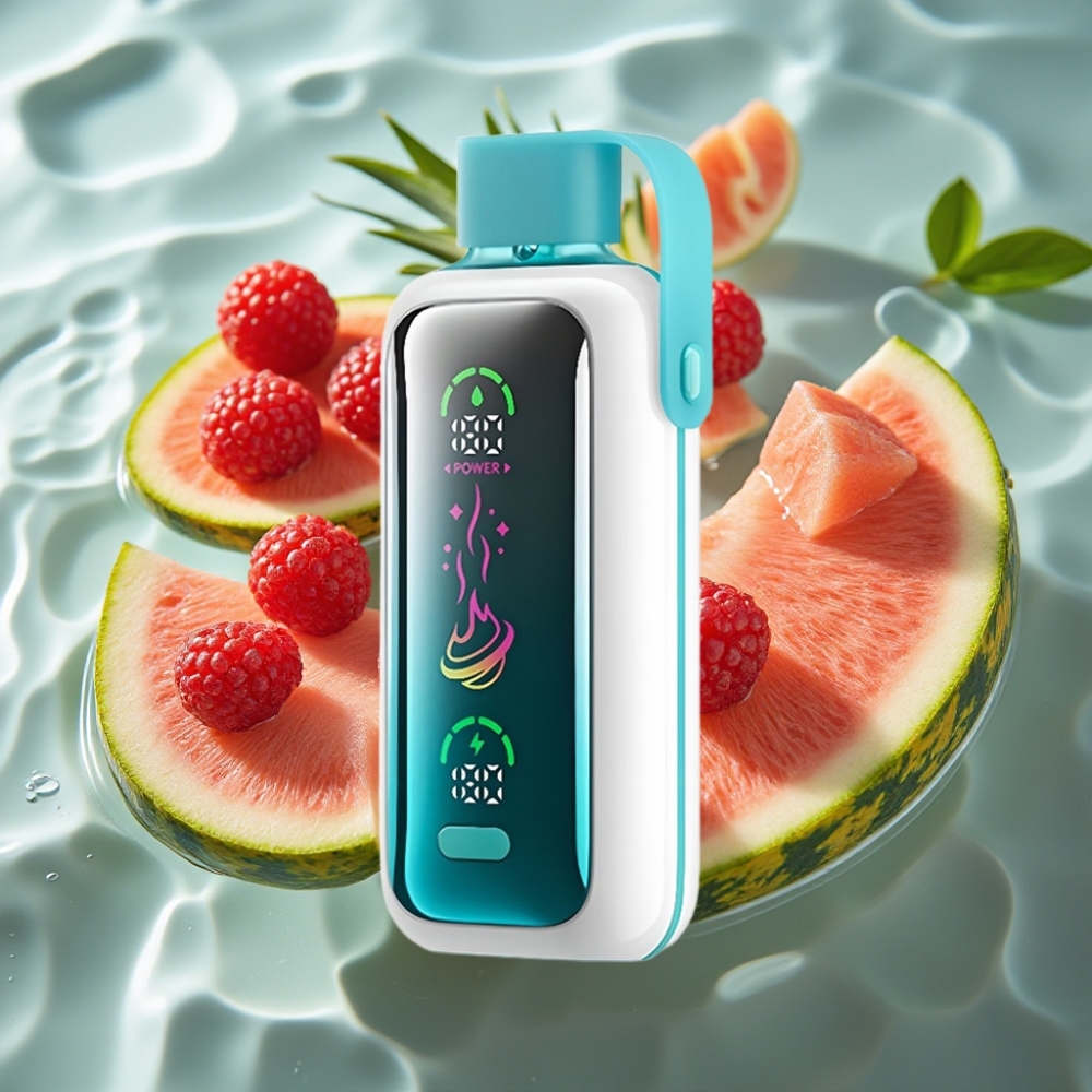 VOZOL Star 20000 Puffs with 2.2" HD Mirror Screen & Dual Mesh Raspberry Apple Watermelon Pineapple