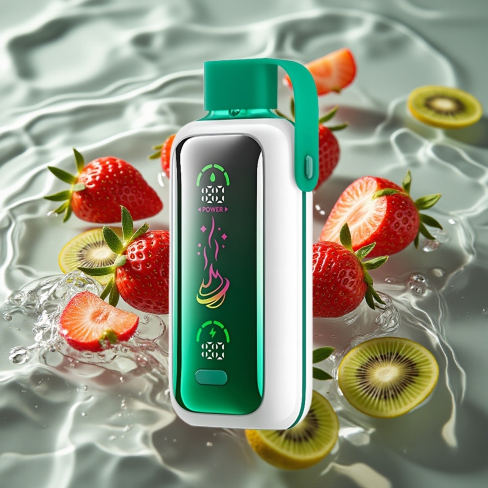 VOZOL Star 20000 Puffs with 2.2" HD Mirror Screen & Dual Mesh Strawberry Kiwi