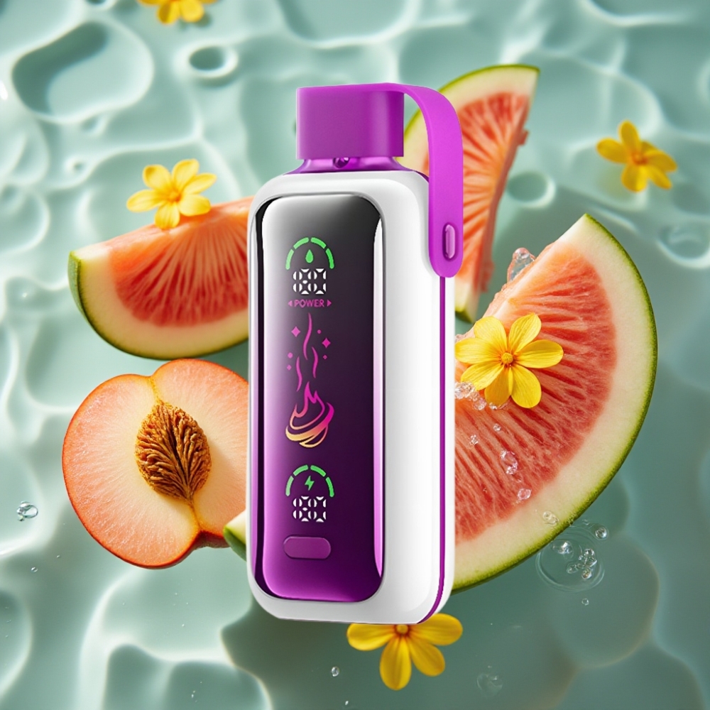 VOZOL Star 2.2" HD Mirror Screen 20000 Puffs Peach Mango Watermelon