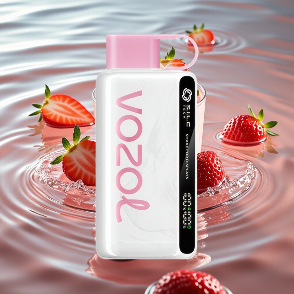 VOZOL STAR 9000/12000 Disposable Vape with S.i.L.C TECH & 30% Faster Charge Strawberry Ice Cream