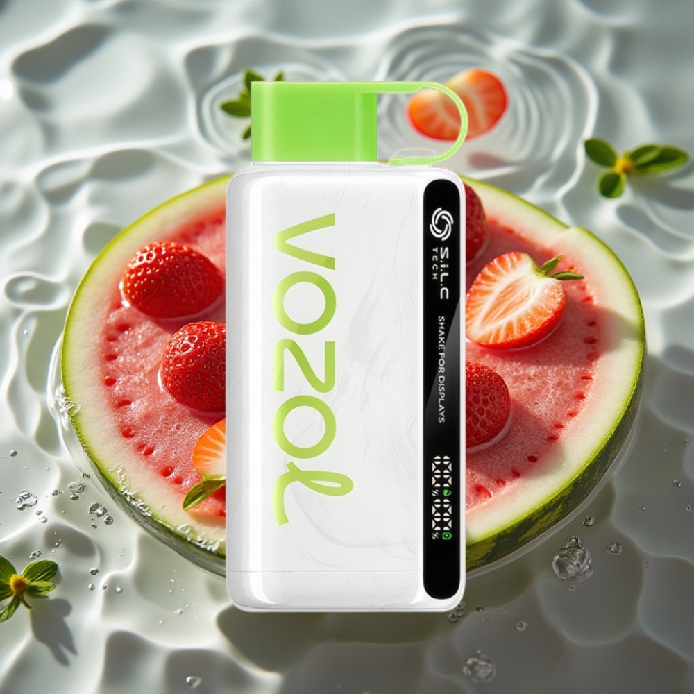 VOZOL STAR 9000/12000 Disposable Vape with Shake Display & 30% Faster Charge Strawberry Watermelon