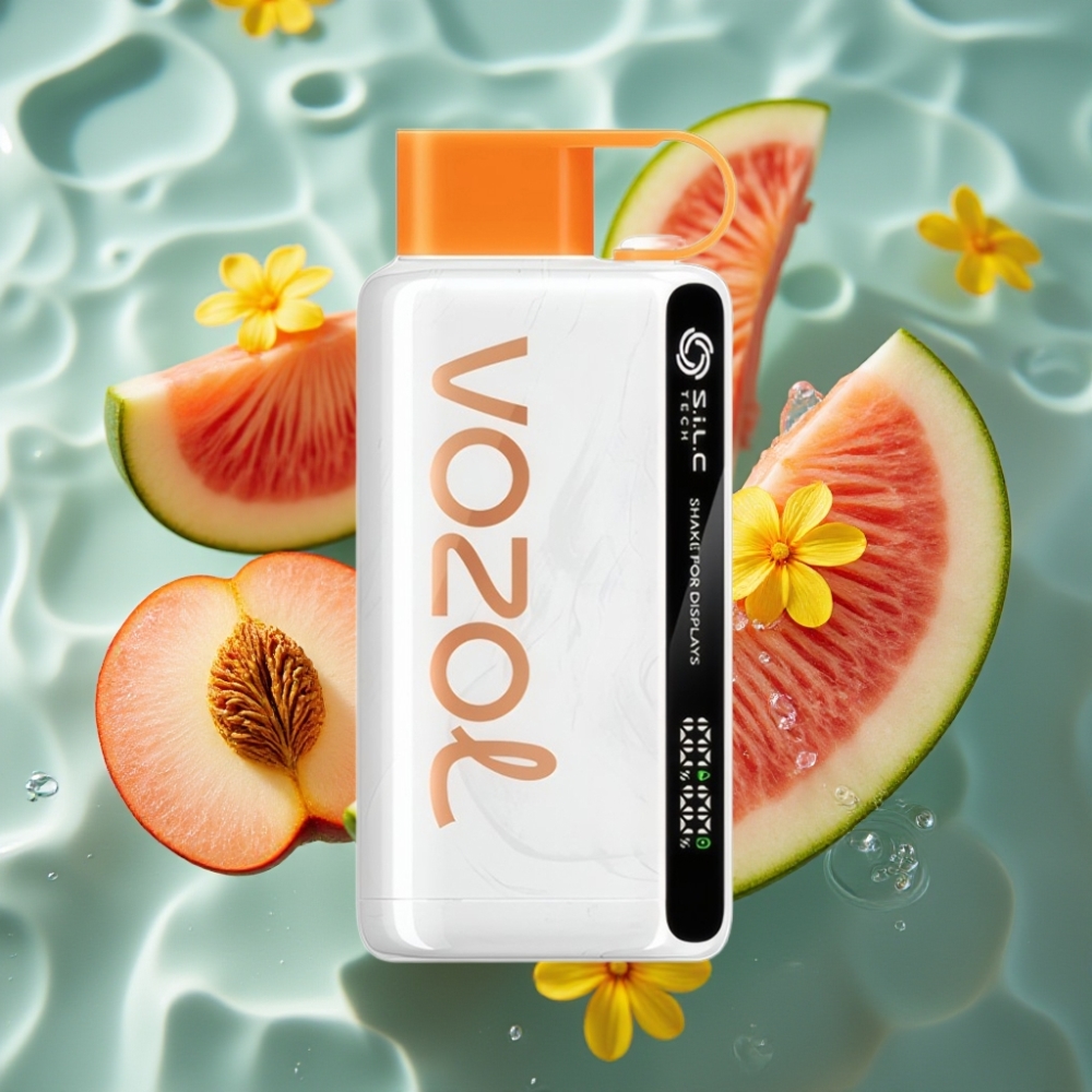 VOZOL STAR Recycled 9000/12000 Disposable Vape with 30% Faster Charge Peach Mango Watermelon