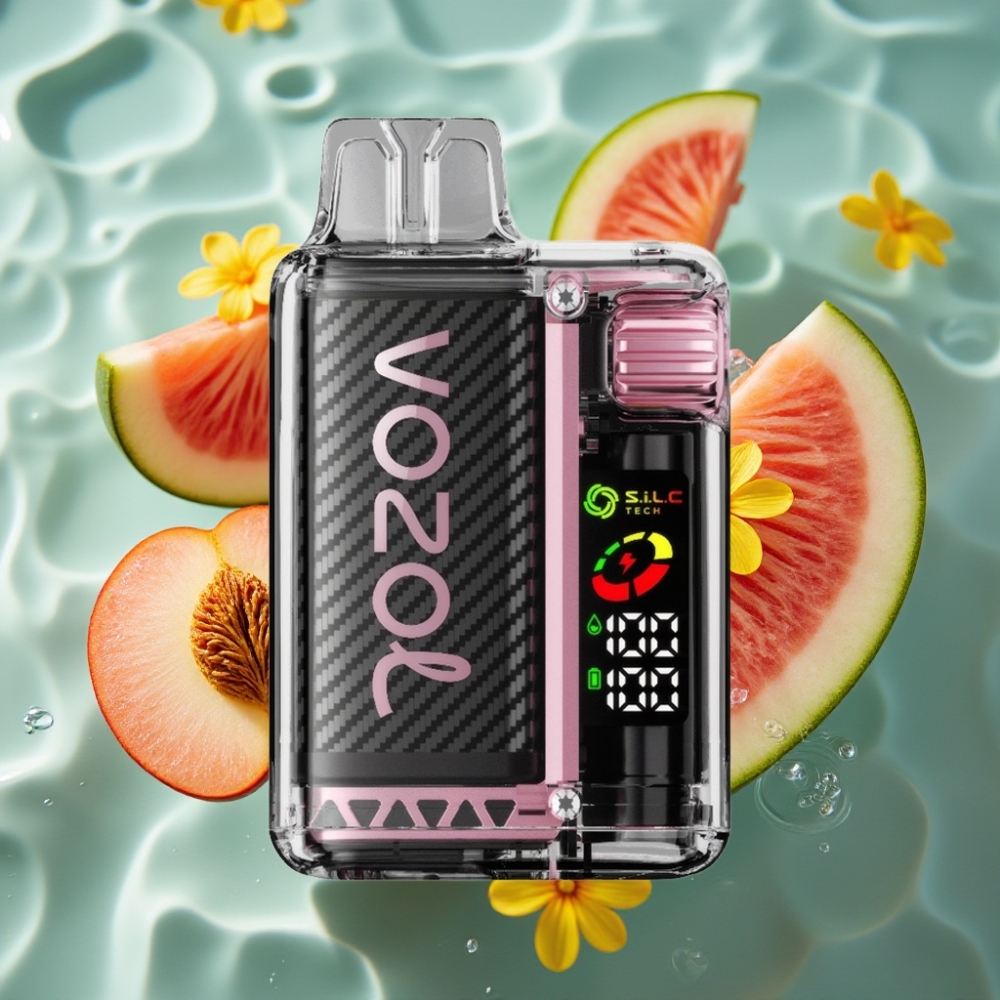 VOZOL Vista 20,000 Puffs MTL Vaping with OLED Screen & 6-Level Watt Adjustment Peach Mango Watermelon