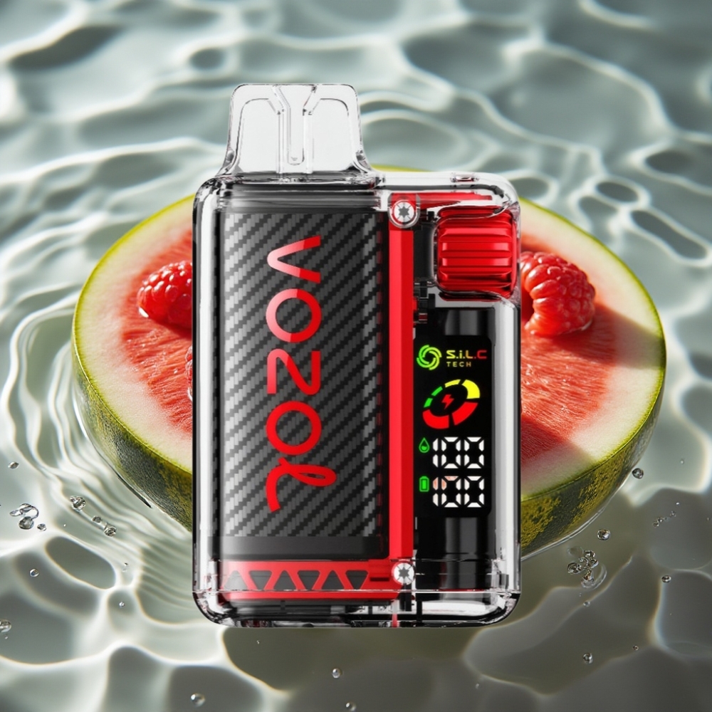 VOZOL Vista 20,000 Puffs OLED Screen 6-Level Watt Adjustment Raspberry Watermelon